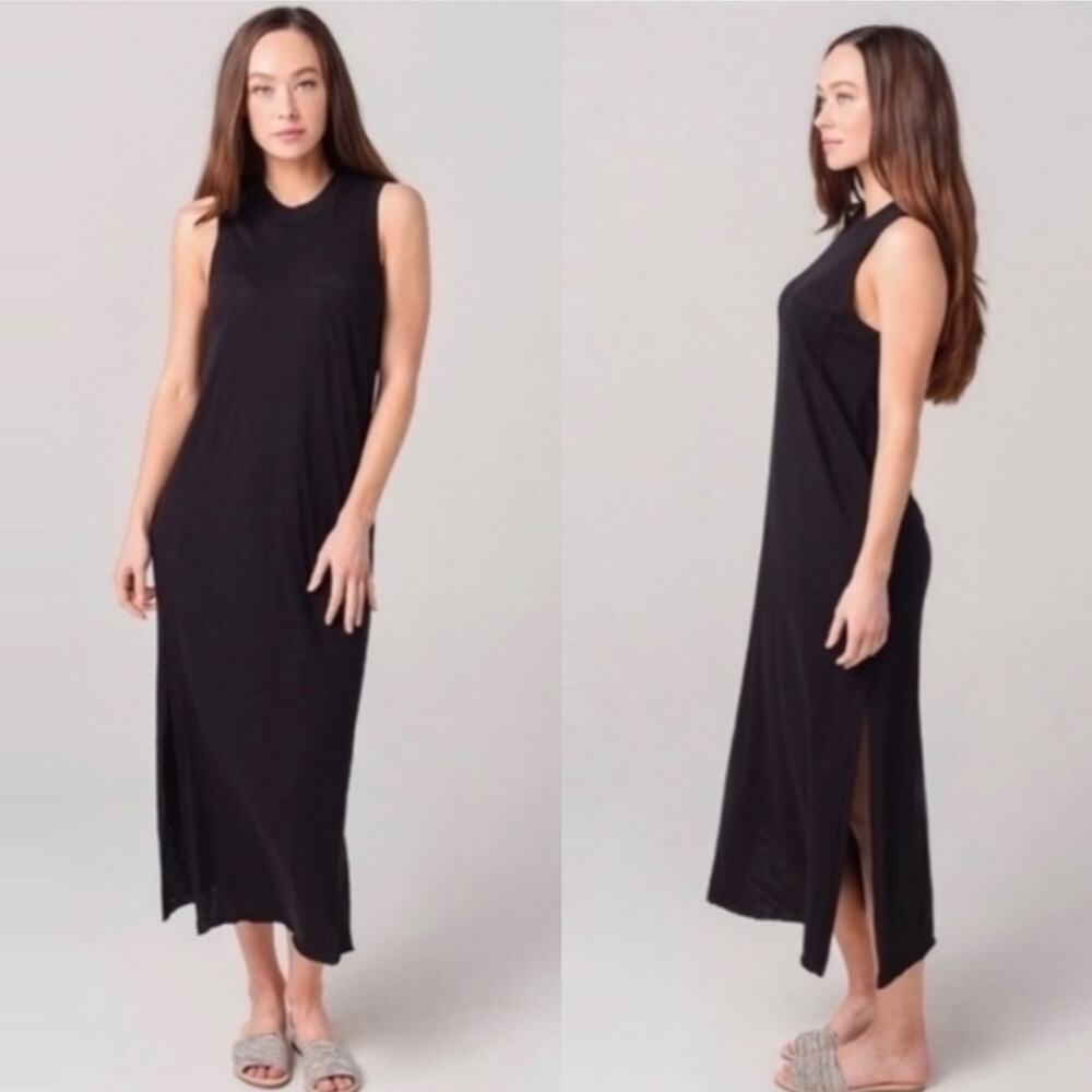 Current/Elliott The Perfect Muscle Tee Maxi Dress Black size 1 (0-4) Small
